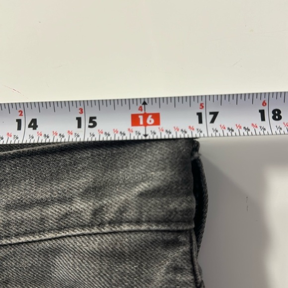 PRPS Noir Washed Grey Distressed Selvedged Denim Jeans Straight Japan 32x29.5 - Picture 11 of 15